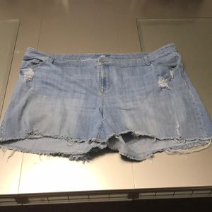 Distressed Jean Shorts